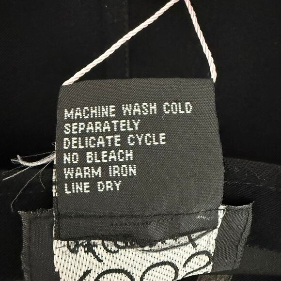 Vintage 1990s KOOS Maxi Dress Apron Stle Embroidered Black Size L Cottage - Picture 6 of 6